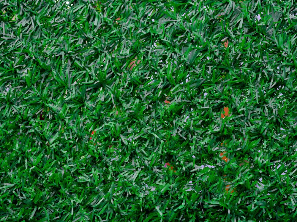 Close-up of synthetic grass blades